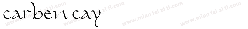 carben cay字体转换